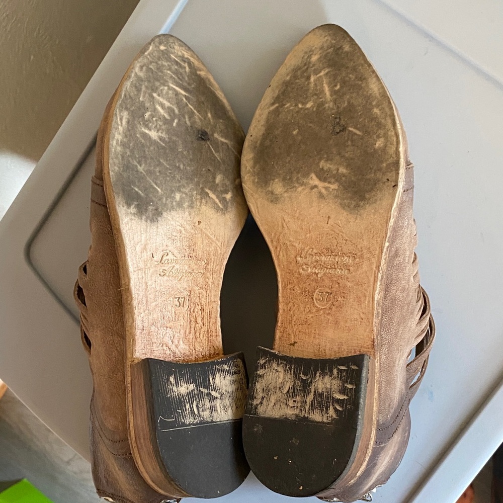 Free People Brown Leather Women’s Boots like new - Picture 11 of 14